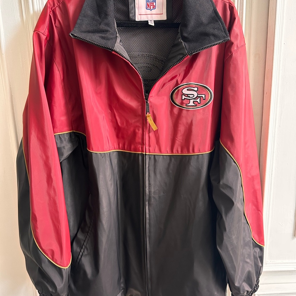 Vintage NFL San Francisco 49ers, Logo Patch with Red and Black Accents jacket